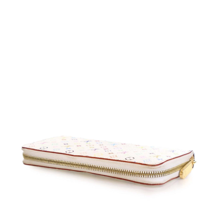 Monogram Multicolore Zippy Long Wallet White - Gaby Paris