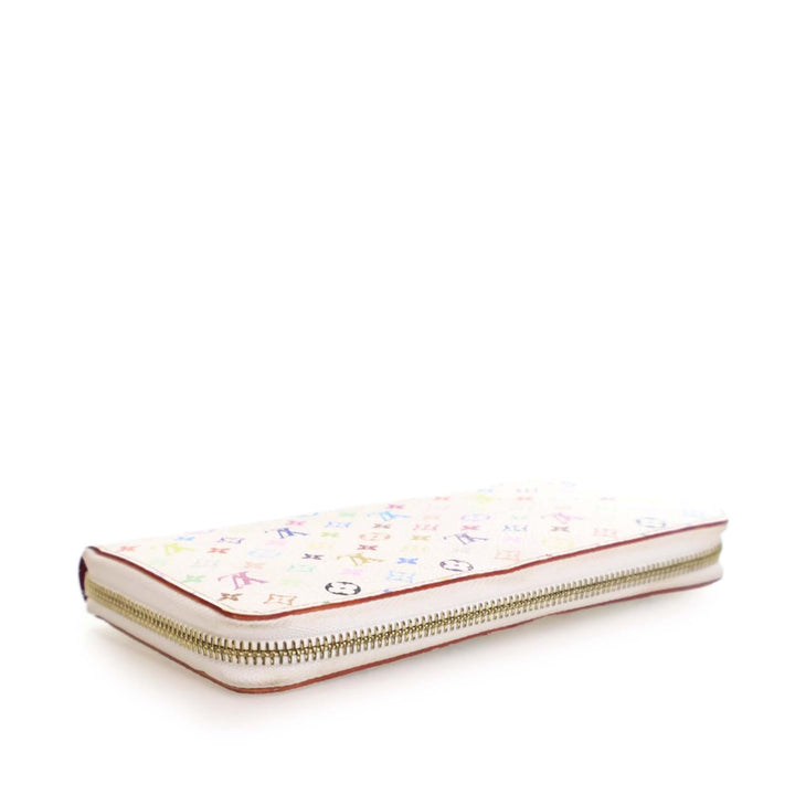 Monogram Multicolore Zippy Long Wallet White - Gaby Paris