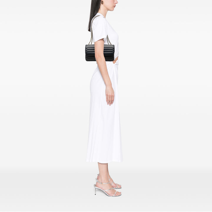 Chanel CC Horizontal Matelassé Cuir d’agneau Double rabat