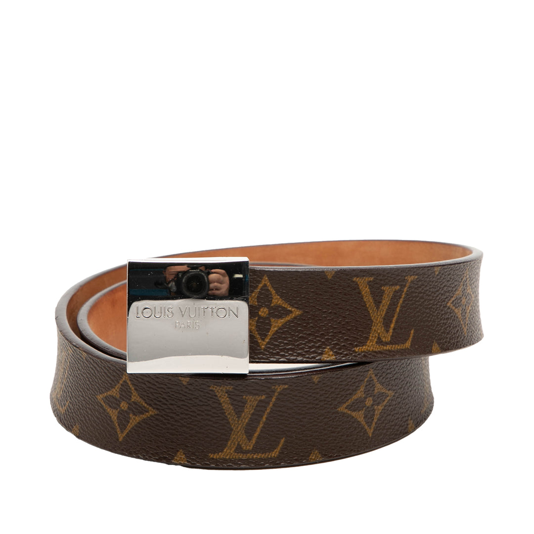 Louis Vuitton Ceinture Ceinture Monogram Marron – vue principale – GABY PARIS