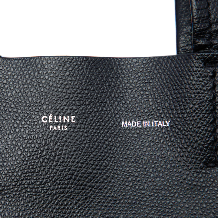 Celine Small Cuir de veau grainé Cabas vertical