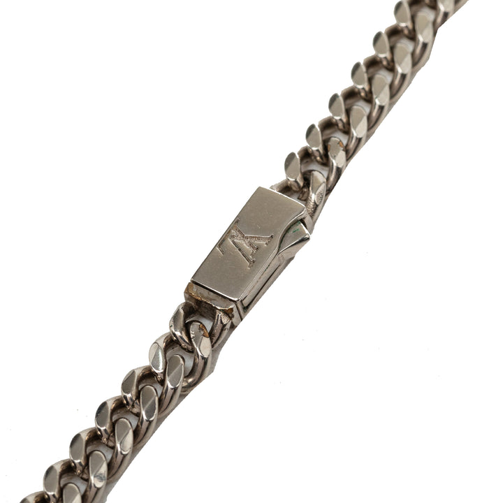 Brass Row Collier Monogram Argenté