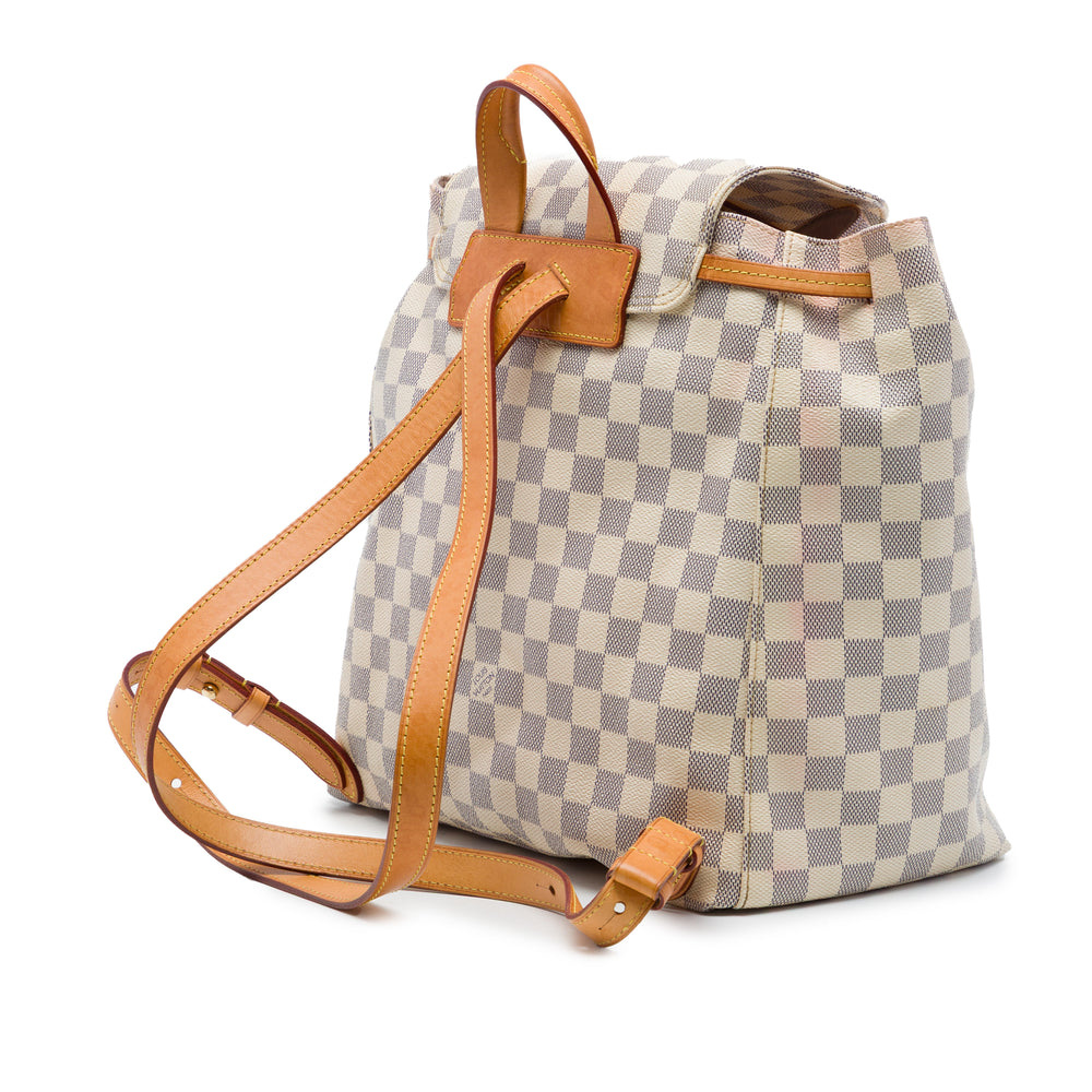 Louis Vuitton Sperone Damier Azur Blanc – vue 2 – GABY PARIS