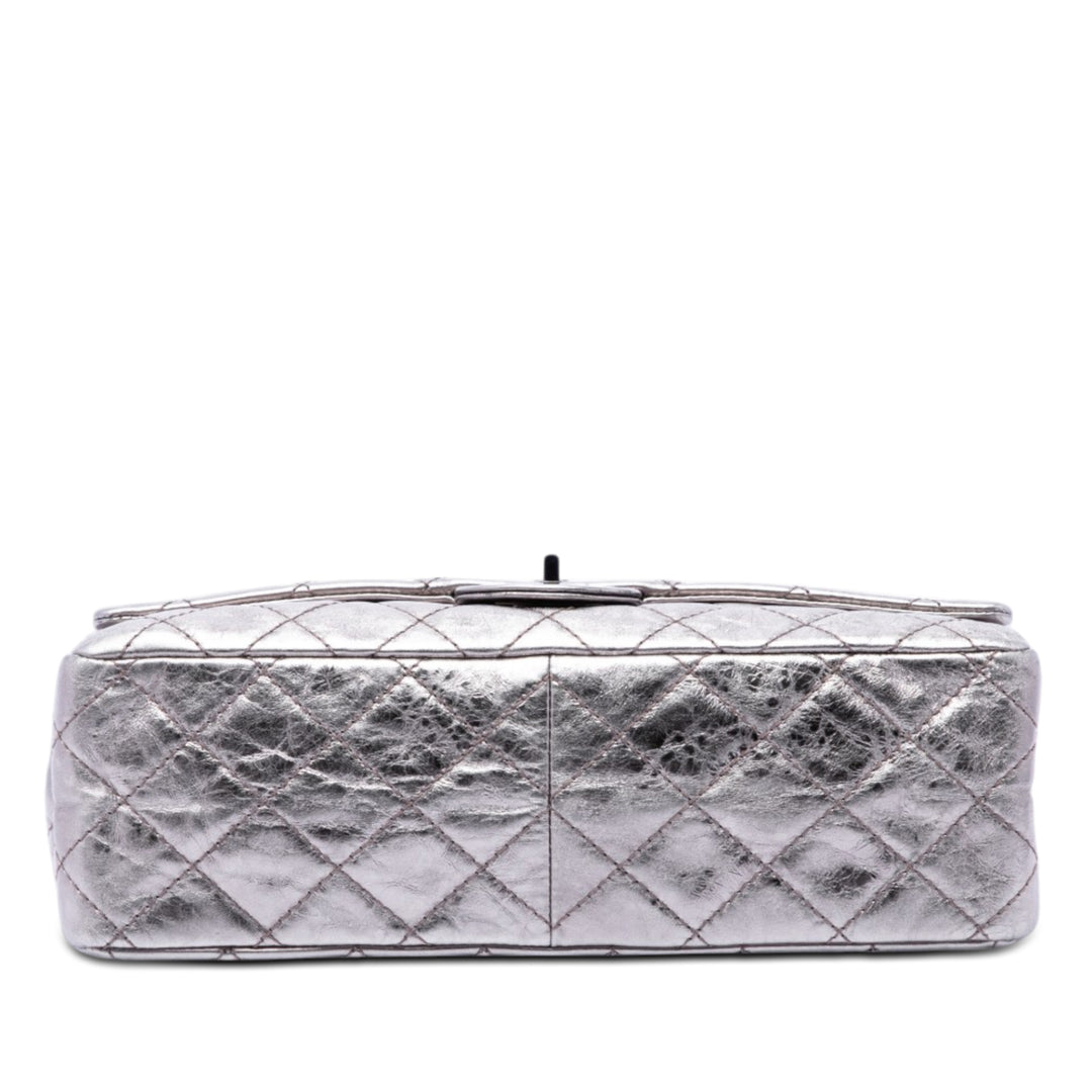 Chanel Matelassé Metallic vieilli Cuir de veau Reissue 2.55 Double rabat 226
