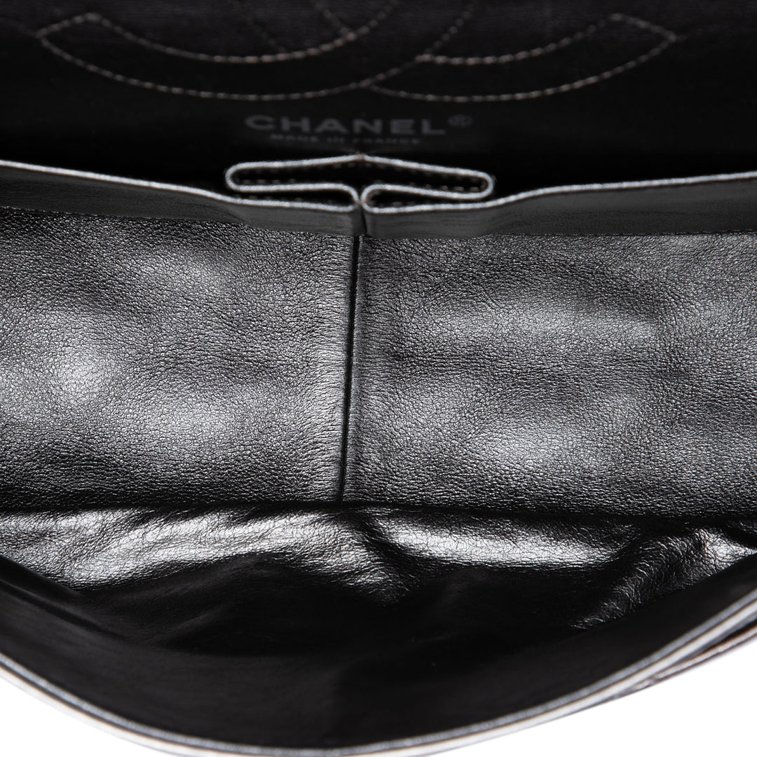 Chanel Matelassé Metallic vieilli Cuir de veau Reissue 2.55 Double rabat 226
