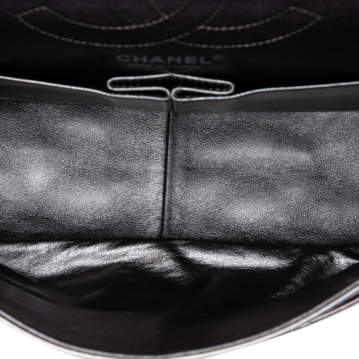 Chanel Matelassé Metallic vieilli Cuir de veau Reissue 2.55 Double rabat 226