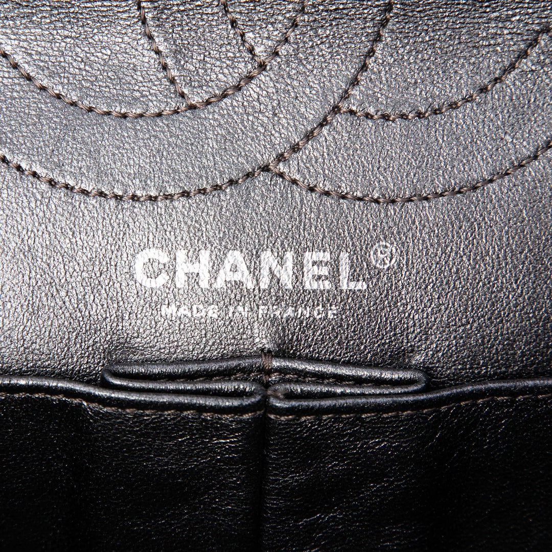 Chanel Matelassé Metallic vieilli Cuir de veau Reissue 2.55 Double rabat 226