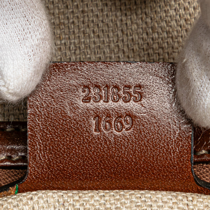 Diamante Canvas Travel Bag Brown - Gaby Paris