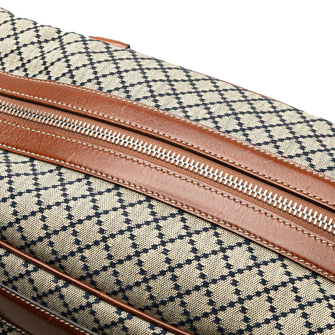 Diamante Canvas Travel Bag Brown - Gaby Paris