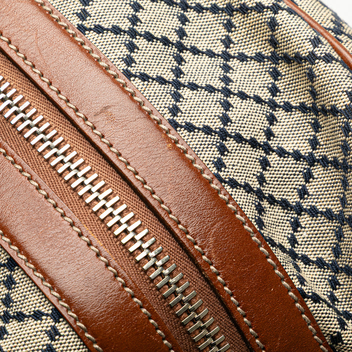 Diamante Canvas Travel Bag Brown - Gaby Paris