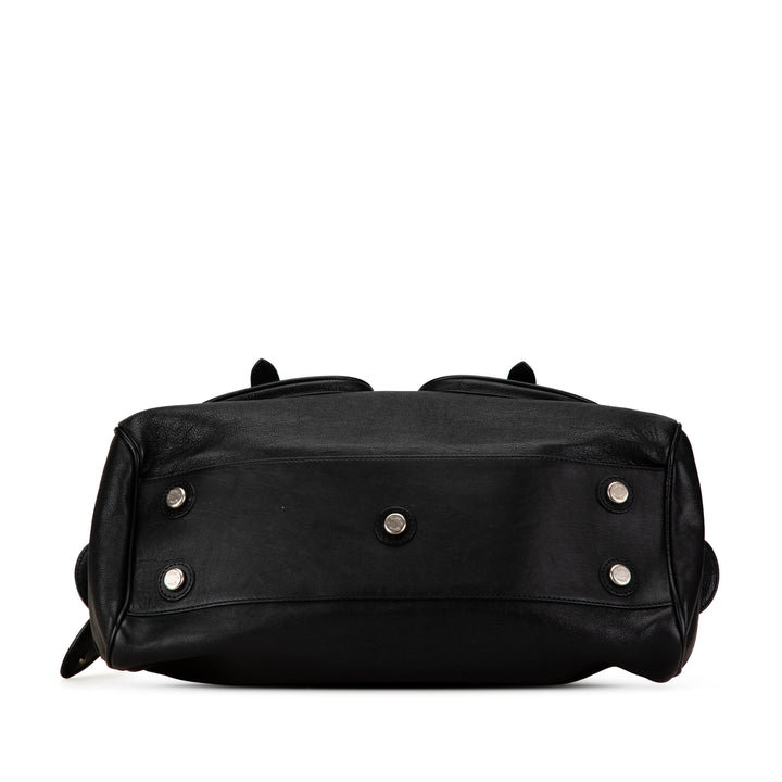 Large Calfskin My Dior Frame Handbag Black - Gaby Paris