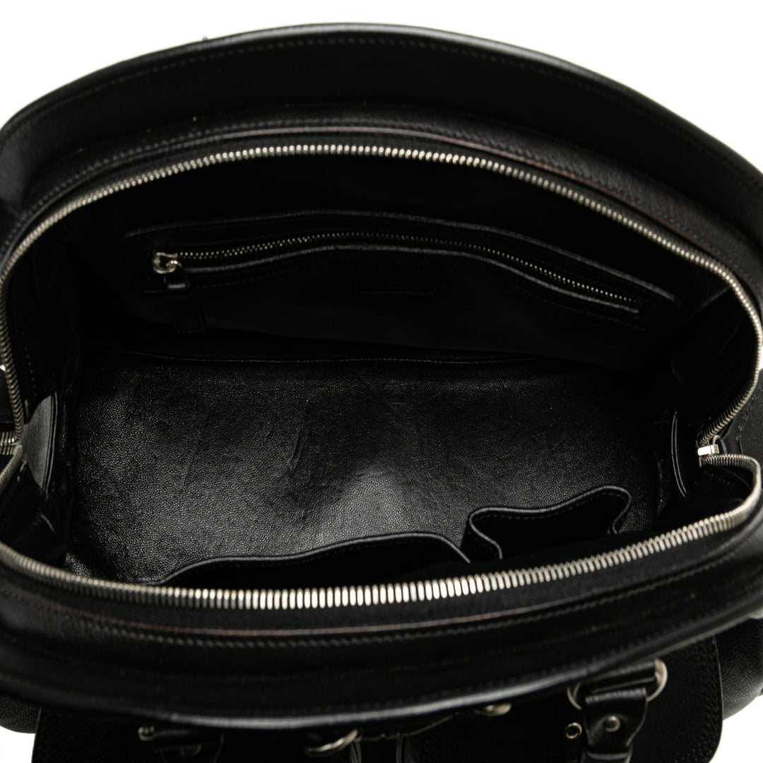 Large Calfskin My Dior Frame Handbag Black - Gaby Paris