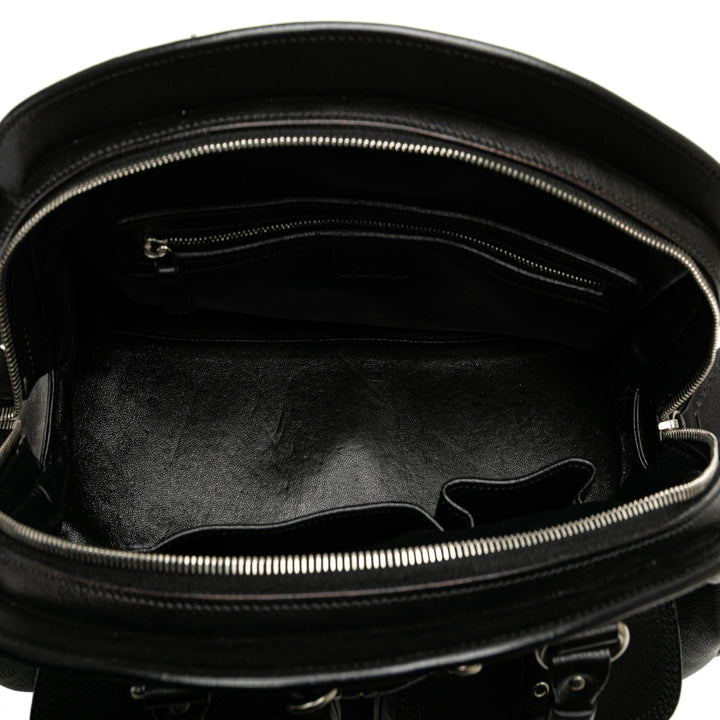 Large Calfskin My Dior Frame Handbag Black - Gaby Paris
