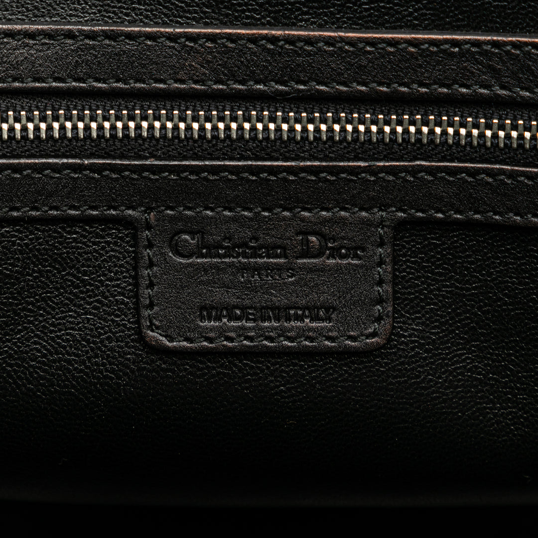 Large Calfskin My Dior Frame Handbag Black - Gaby Paris