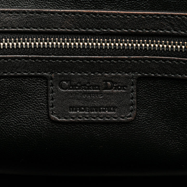 Large Calfskin My Dior Frame Handbag Black - Gaby Paris