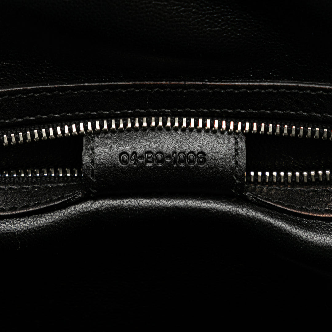Large Calfskin My Dior Frame Handbag Black - Gaby Paris
