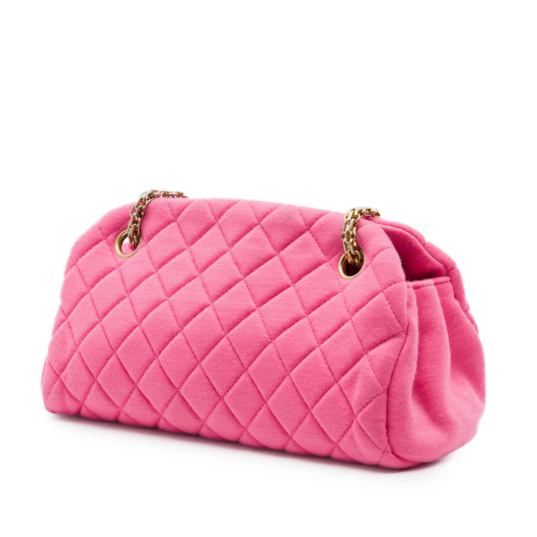Chanel Small Matelassé Jersey Just Mademoiselle Bowling Sac