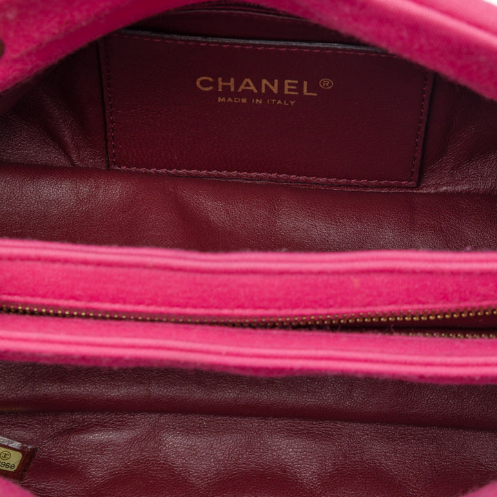 Chanel Small Matelassé Jersey Just Mademoiselle Bowling Sac