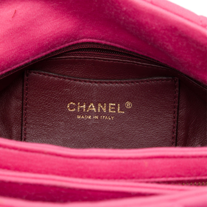Chanel Small Matelassé Jersey Just Mademoiselle Bowling Sac