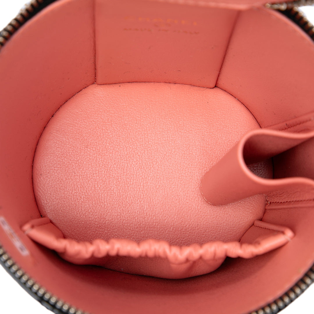 Chanel Matelassé Cuir verni Afternoon Tea anse supérieure Vanity avec chaîne