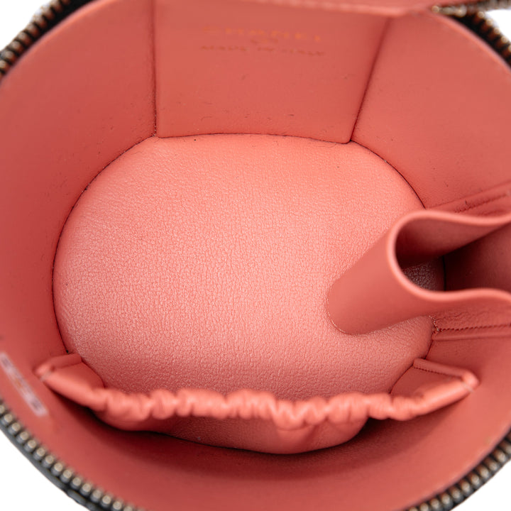 Chanel Matelassé Cuir verni Afternoon Tea anse supérieure Vanity avec chaîne