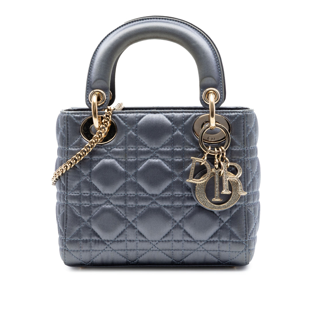 Dior Mini Satin Cannage Swarovski Cristal Lady Dior