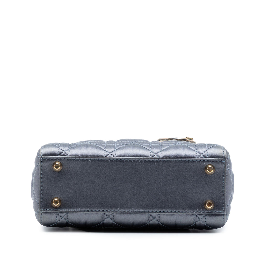 Dior Mini Satin Cannage Swarovski Cristal Lady Dior