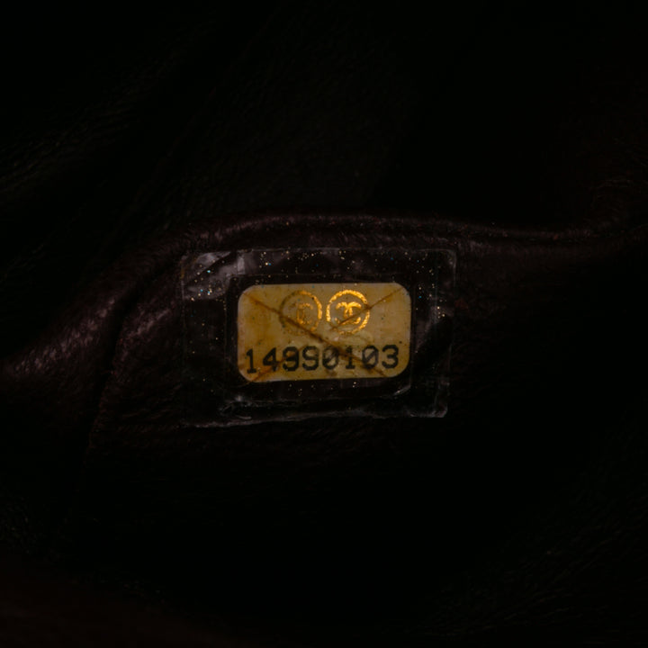 Medium Classic Lambskin Double Flap Black - Gaby Paris