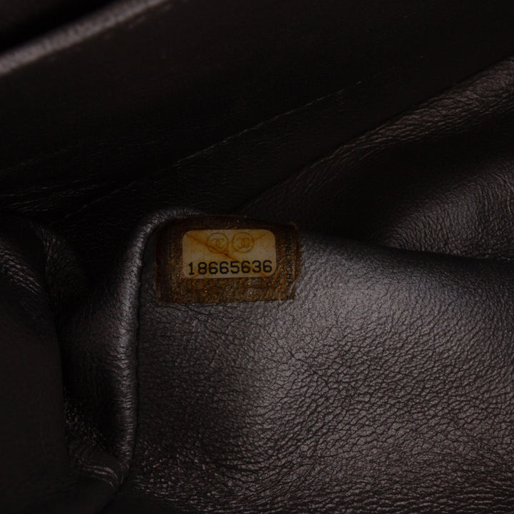 Medium Classic Lambskin Double Flap Gray - Gaby Paris