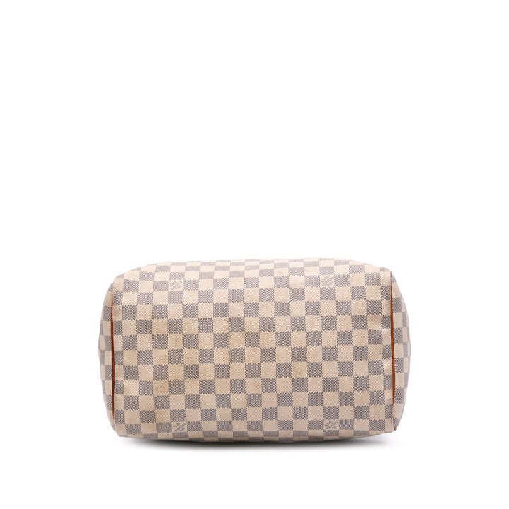 Damier Azur Speedy 30 White - Gaby Paris