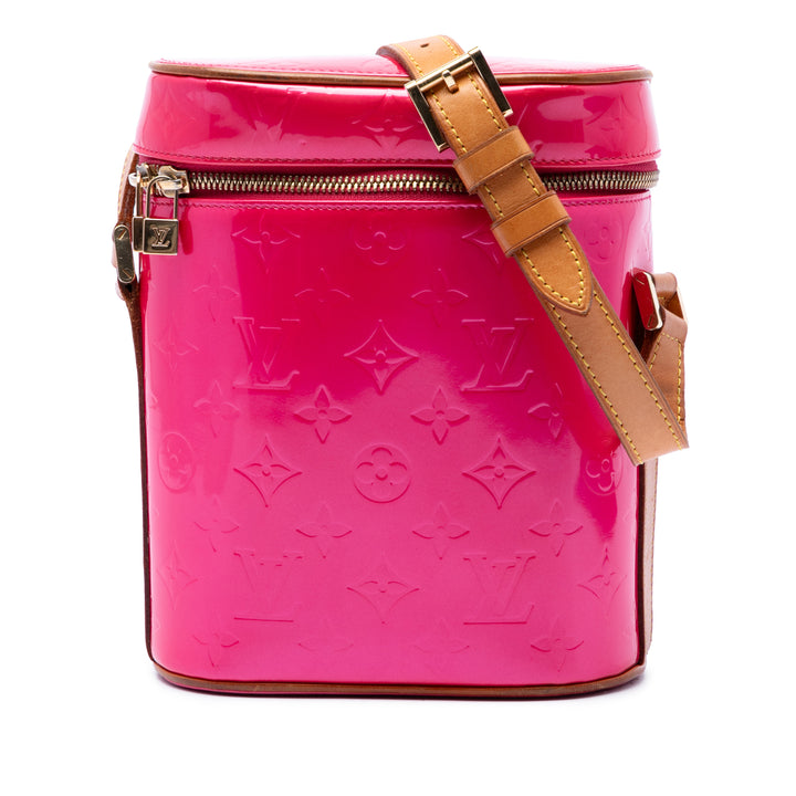 Louis Vuitton Sullivan Vertical PM Cuir verni Monogram Rose – vue principale – GABY PARIS