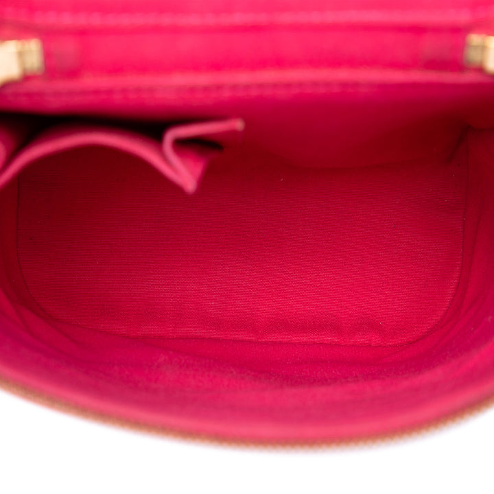 Louis Vuitton Sullivan Vertical PM Cuir verni Monogram Rose – vue 4 – GABY PARIS