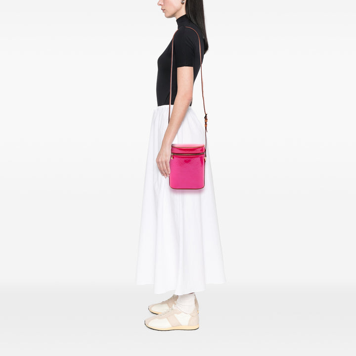 Louis Vuitton Sullivan Vertical PM Cuir verni Monogram Rose – vue 6 – GABY PARIS
