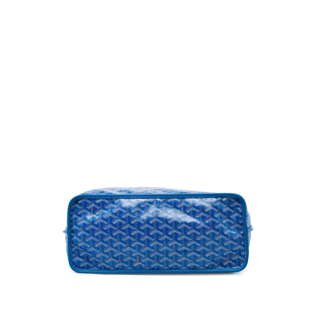 Goyard Cabas Réversible Anjou Goyardine PM Bleu – vue 3 – GABY PARIS