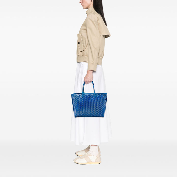 Goyard Cabas Réversible Anjou Goyardine PM Bleu – vue 5 – GABY PARIS