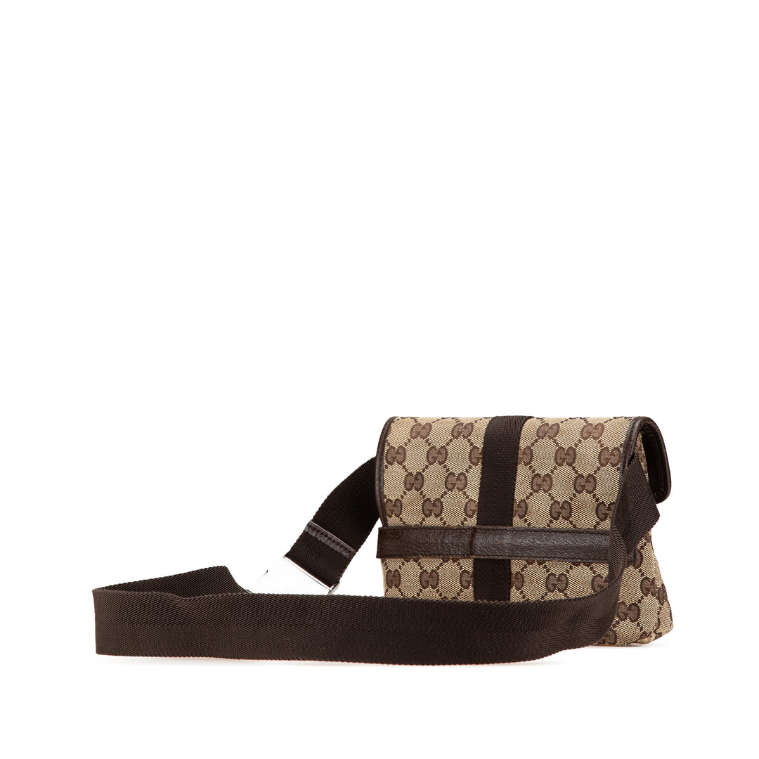 GG Canvas Belt Bag Brown - Gaby Paris