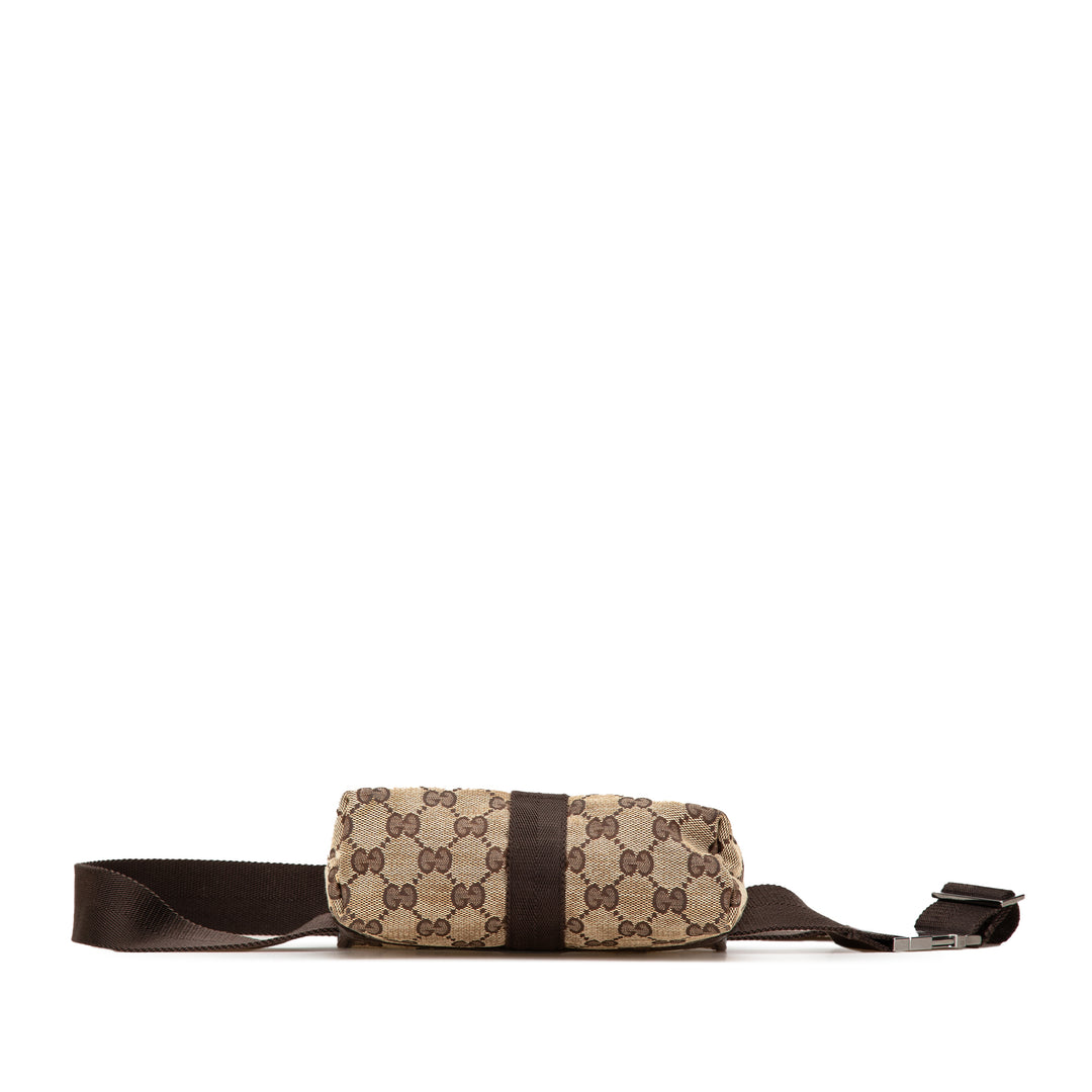 GG Canvas Belt Bag Brown - Gaby Paris