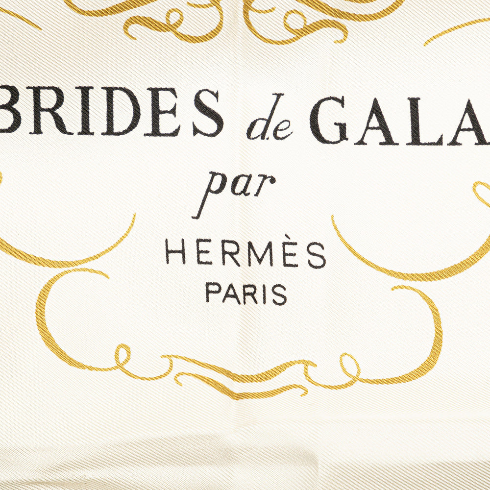 Brides de Gala Silk Scarf White - Gaby Paris