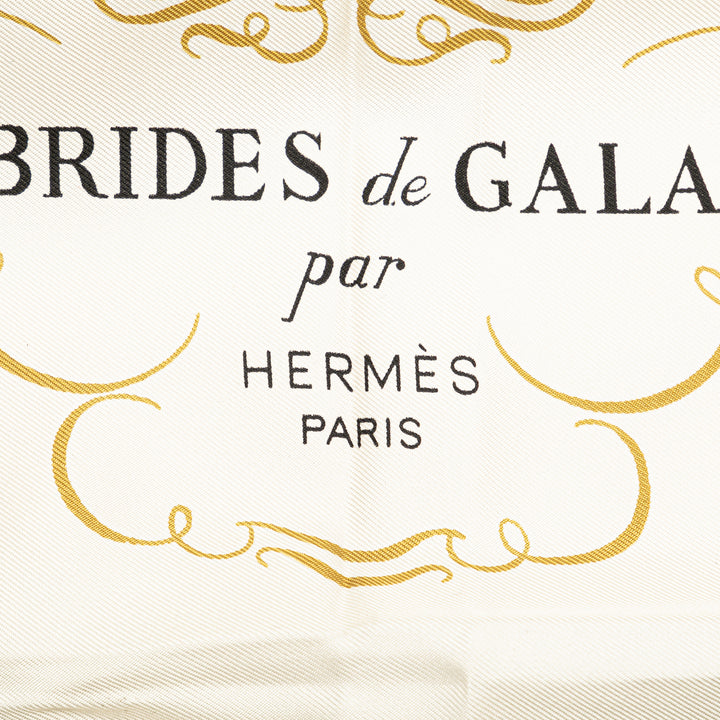 Brides de Gala Silk Scarf White - Gaby Paris