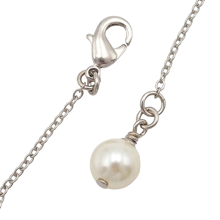 Chanel CC Brass Strass et Perles fantaisie Pendant Collier