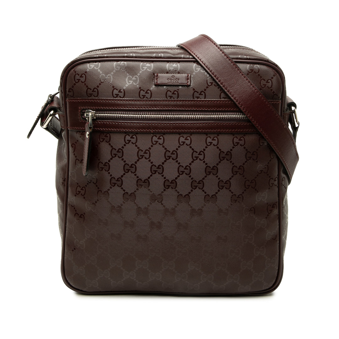 Gucci Sac bandoulière GG Imprime Rouge – vue principale – GABY PARIS
