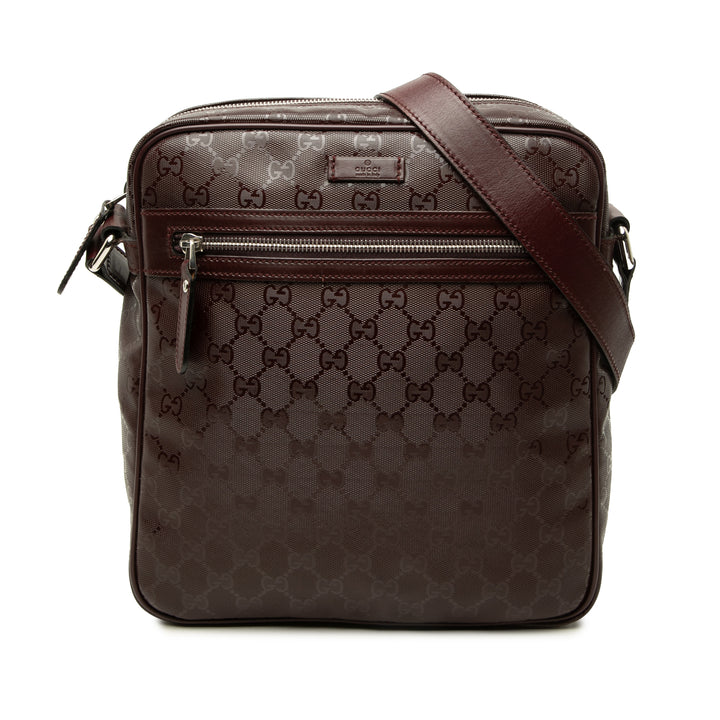 Gucci Sac bandoulière GG Imprime Rouge – vue principale – GABY PARIS