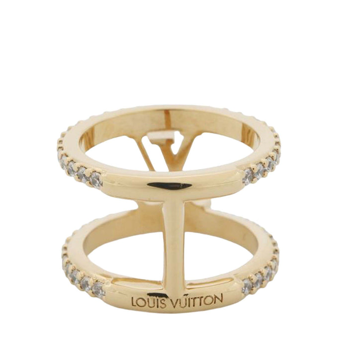 Gold Plated LV Iconic Ring XS Gold - Gaby Paris