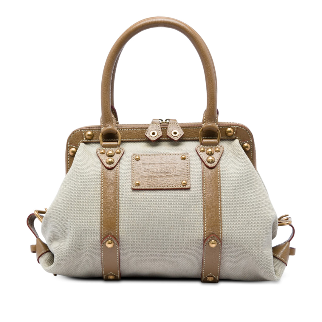Louis Vuitton Sac à main Trianon de Nuit GM Beige – vue principale – GABY PARIS