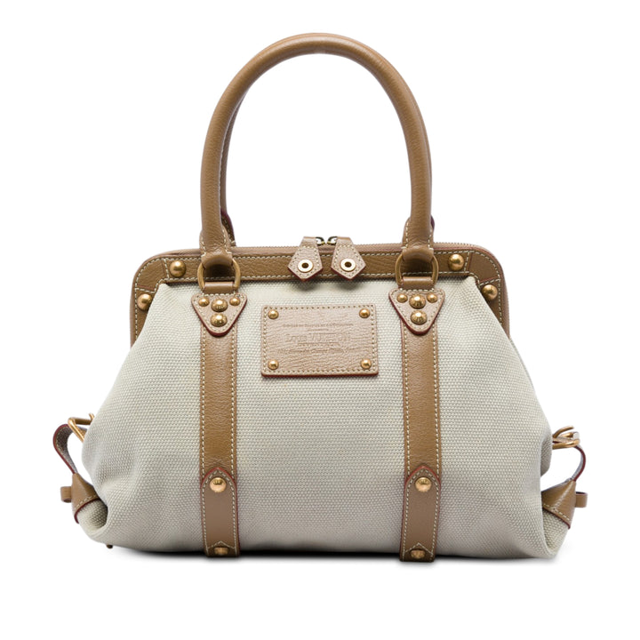Louis Vuitton Sac à main Trianon de Nuit GM Beige – vue principale – GABY PARIS