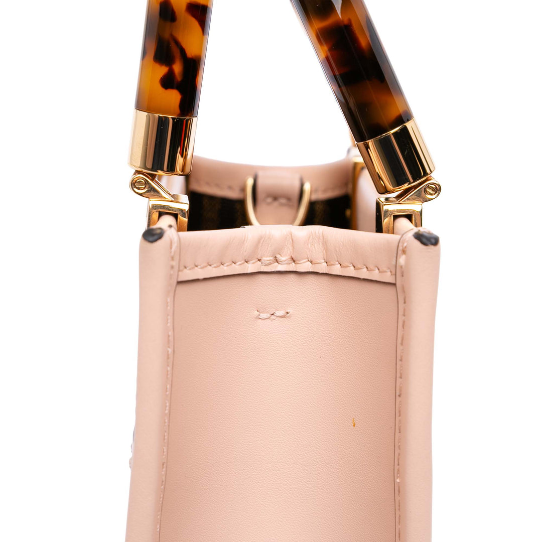 Fendi Mini Cuir Sunshine Shopper Cabas