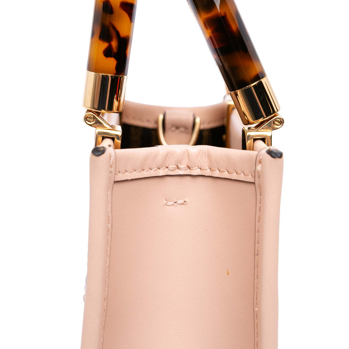 Fendi Mini Cuir Sunshine Shopper Cabas