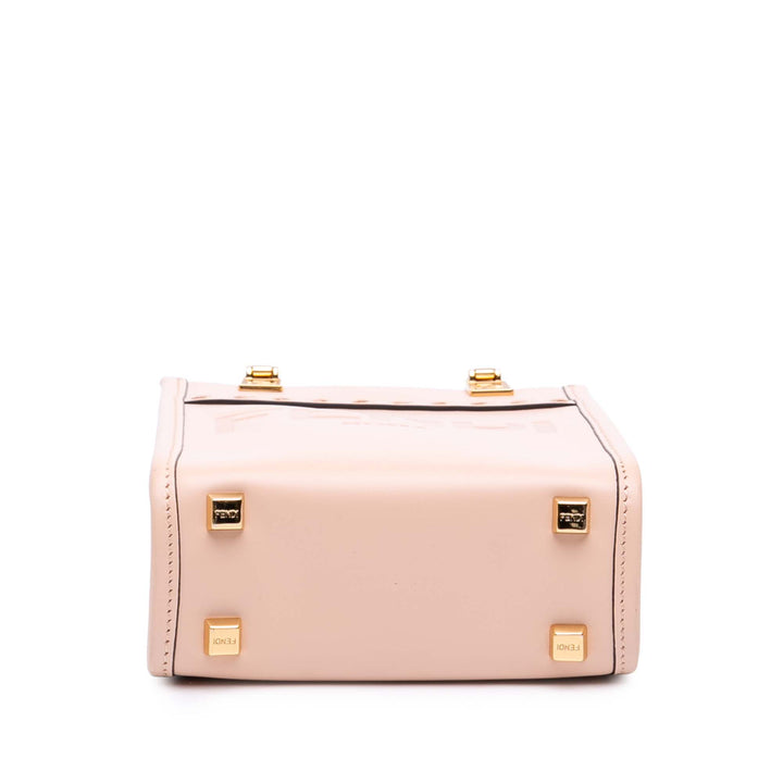 Fendi Mini Cuir Sunshine Shopper Cabas