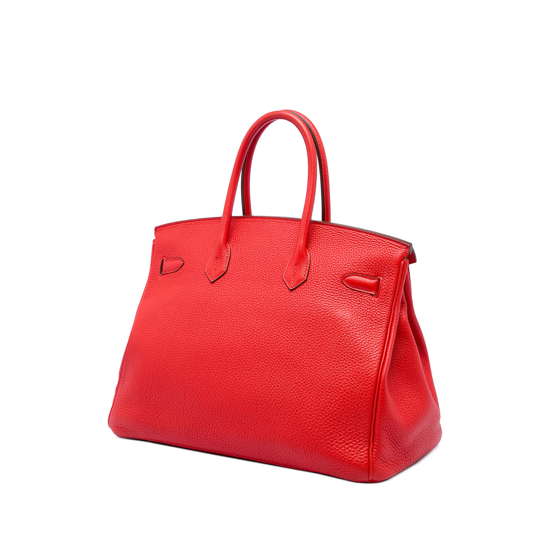 Hermès Sac à main Birkin Retourne 35 Togo Rouge – vue 2 – GABY PARIS