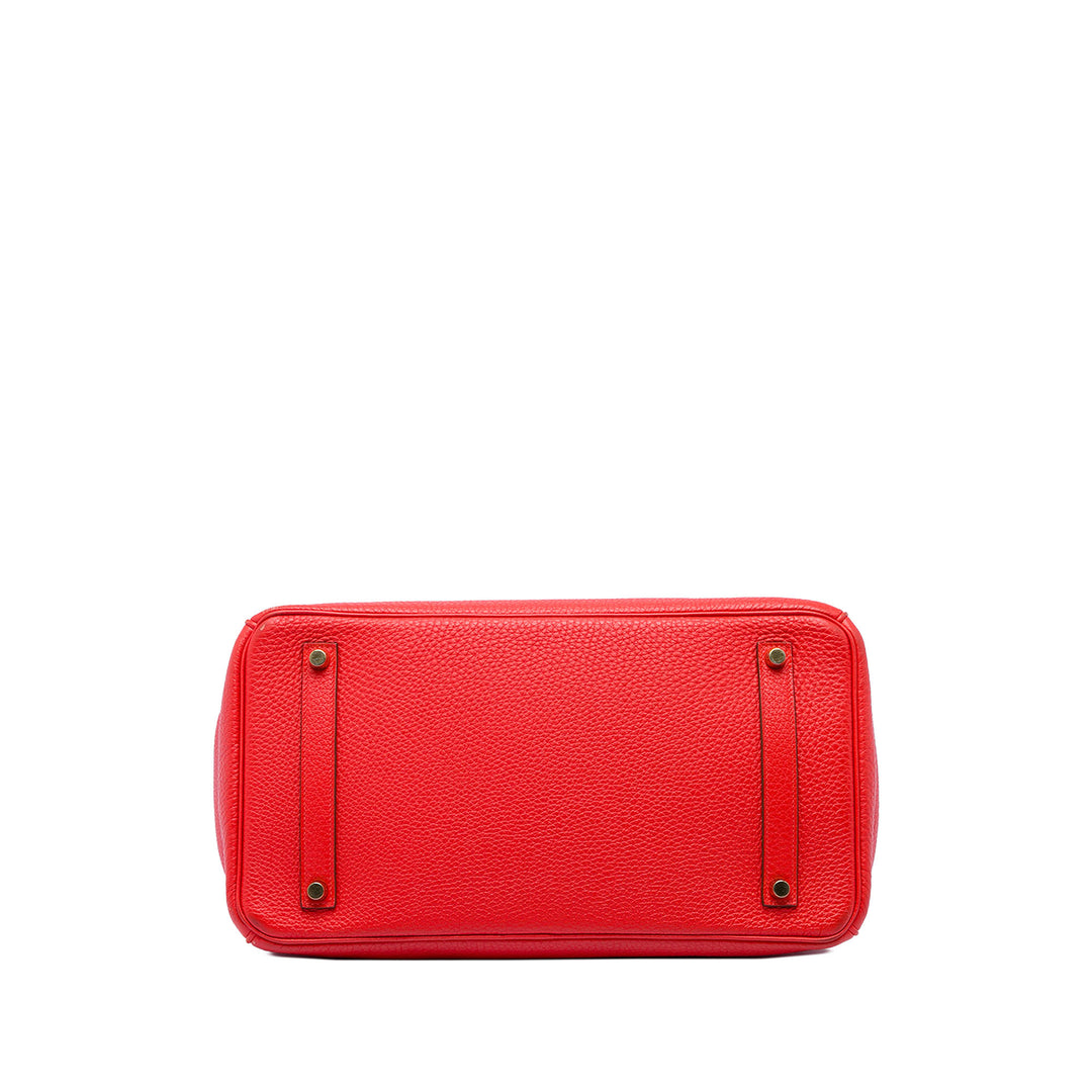 Hermès Sac à main Birkin Retourne 35 Togo Rouge – vue 3 – GABY PARIS